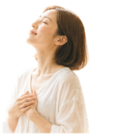 内側から満たされる女性